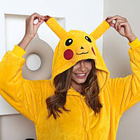 Кигуруми Пикачу пижама. Костюм взрослый и детский. Покемон