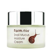 РАВЛИКОВИЙ КРЕМ ДЛЯ ОБЛИЧЧЯ FARMSTAY SNAIL MUCUS MOISTURE CREAM - 50 МЛ