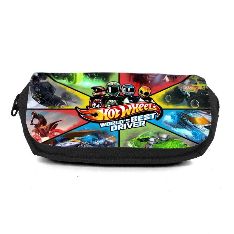 Шкільний пенал Хот Вілс 0013 (Hot Wheels) органайзер універсальний (HW-0013-blc) чорний, фото 1