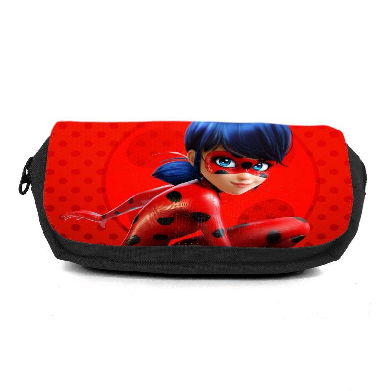 Шкільний пенал Леді Баг 007 (Lady Bug) органайзер універсальний (LB-007-blc) чорний, фото 1