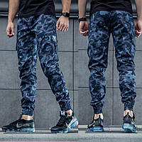 Штаны с карманами карго беркут, штаны Cargo "REXTIM" Criminal dark blue camo