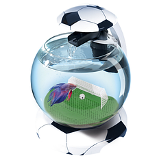 Акваріум Tetra Cascade Globe Football 6,8 L для півника / золотої рибки