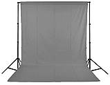 Фон для фото, фотофон тканинний Сірий (180 см×280 см), фото 2