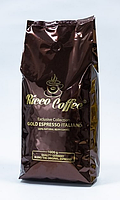 Зерновой кофе Ricco Coffee Gold Espresso Italiano в пачках 1 кг., Рико Бронза зерно 1кг