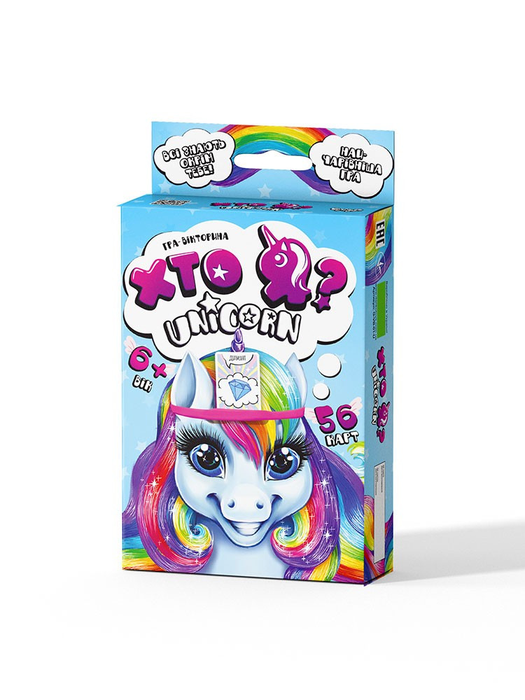 Настільна гра "Хто Я? Unicorn" мала карткова Danko Toys