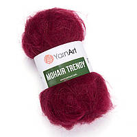 YarnArt MOHAIR TRENDY (Мохер Тренді) № 109 винний (Пряжа мохер, нитки для в'язання)