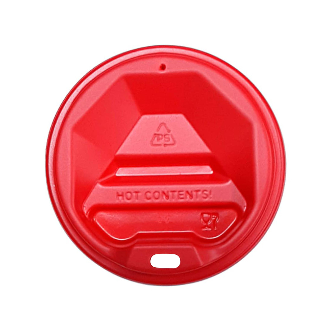 Кришка на паперовий стакан 79 мм Червона