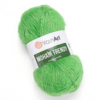 YarnArt MOHAIR TRENDY (Мохер Тренді) № 137 салатовий (Пряжа мохер, нитки для в'язання)