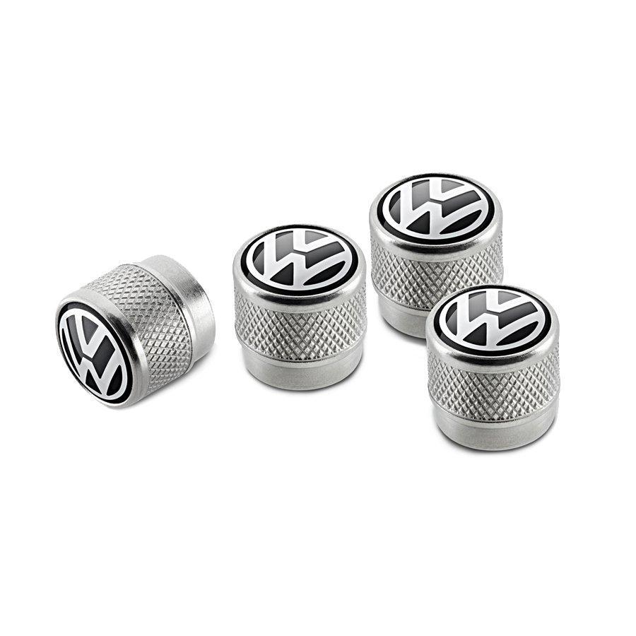 Набір ковпачків для колісних вентилів Volkswagen Valve Dust Caps, For Rub / Met, артикул 000071215
