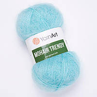 YarnArt MOHAIR TRENDY (Мохер Тренді) № 142 м'ята (Пряжа мохер, нитки для в'язання)