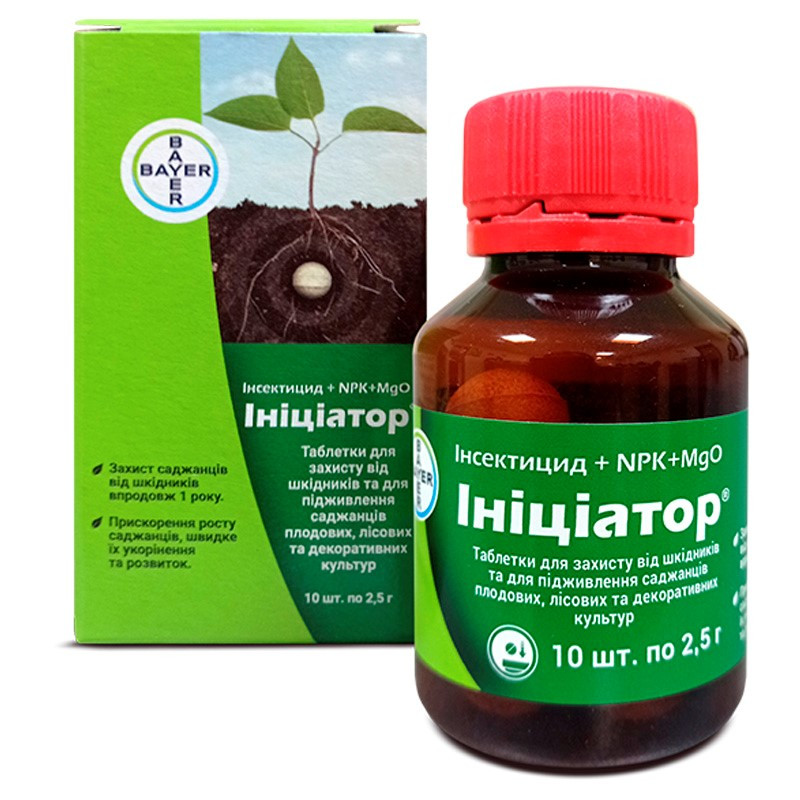 Ініціатор 25 г (10 шт по 2,5 г) інсектицид + NPK + MgO, Bayer