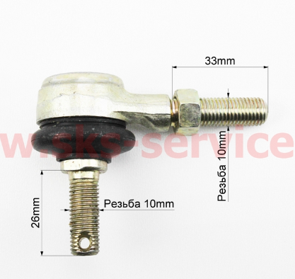 Наконечник рулевой тяги для квадроцикла ATV 110/125/150/200/250 резьба правая 10/10 тип. 5 - фото 3 - id-p1316300164