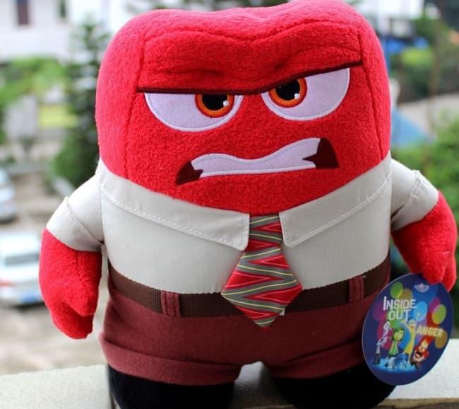 Головоломка м'яка іграшка Гнів 22 см Inside Out Plush Anger