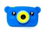 Фотоаппарат детский мишка Teddy GM-24 (Blue) | Детская фотокамера мишка (vi033-LVR)