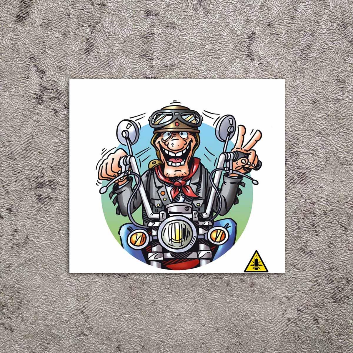 Наклейки Байкерські шаржі, фото 1