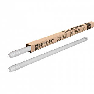 Лампа світлодіодна трубчаста ЄВРОСВЕТ PRO 9Вт 6400K L-600 T8 G13