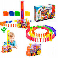 Детская игрушка Паровозик с домино Domino Train 955-1A / Детский конструктор-поезд