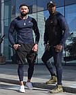 Чоловічий компресійний костюм гуртом Reebok 5в1: Рашгард, шорти, легінси, футболка, худі., фото 4