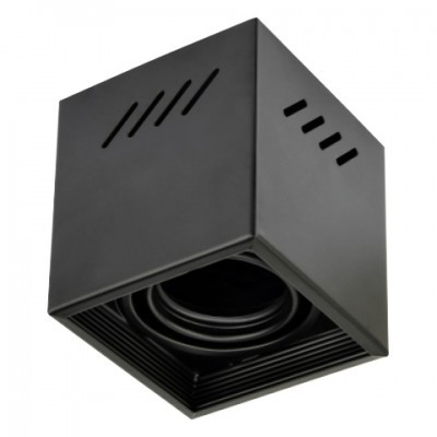 Світильник циліндр стельовий MR16 FREZYA-S чорний, фото 1