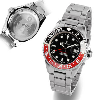 Чоловічі годинники Steinhart Ocean One GMT BLACK-RED Ceramic 103-1209