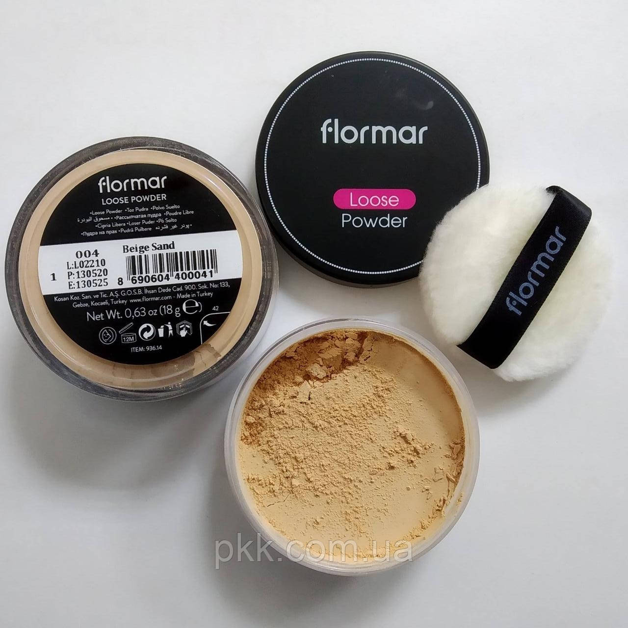Розсипчаста пудра для обличчя Flormar Loose Powder № 04 Бежева Beige Sand
