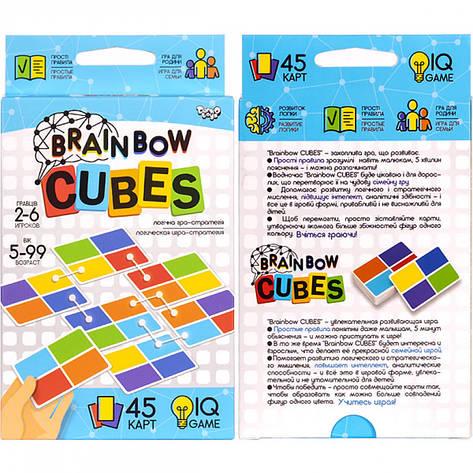 Настільна карткова гра "Brainbow CUBES", фото 1