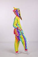 Пижамы кигуруми единорога для взрослых, Кигуруми женский радужный единорог (1001)