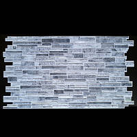 Пластиковая Декоративная Панель ПВХ Регул Пластушка Черно-Белая 977*496 мм