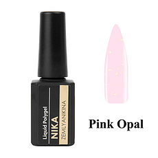Жидкий Акригель Liquid Polygel Pink Opal Nika Zemlyanikina, 15 мл
