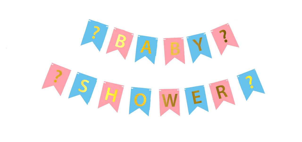 Гирлянда побуквенная "Мальчик или девочка" baby shower