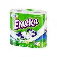 Туалетная бумага Emeka Mountain Fresh 4 рулона трехслойная