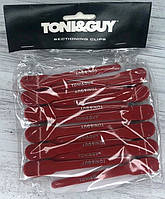 Зажимы для волос Toni&guy 12шт клипса разные цвета