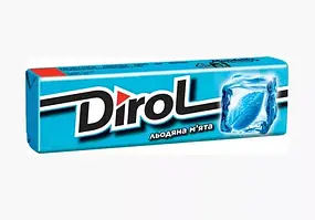 Жувальна гумка DIROL зі смаком Льодяна м’ ята 30 шт,  освіжає подих