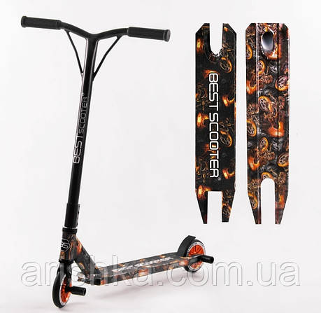 Трюковий самокат Best Scooter, для трюків, HIC система, піги 2 шт., фото 1