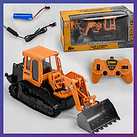 Дитяча машина екскаватор на радіокеруванні 8863-74 кар'єрний із рухомим ковшем підсвітка