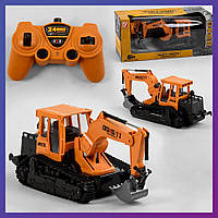 Дитяча машина екскаватор на радіокеруванні 8863-73 кар'єрний з рухомим ковшем підсвітка