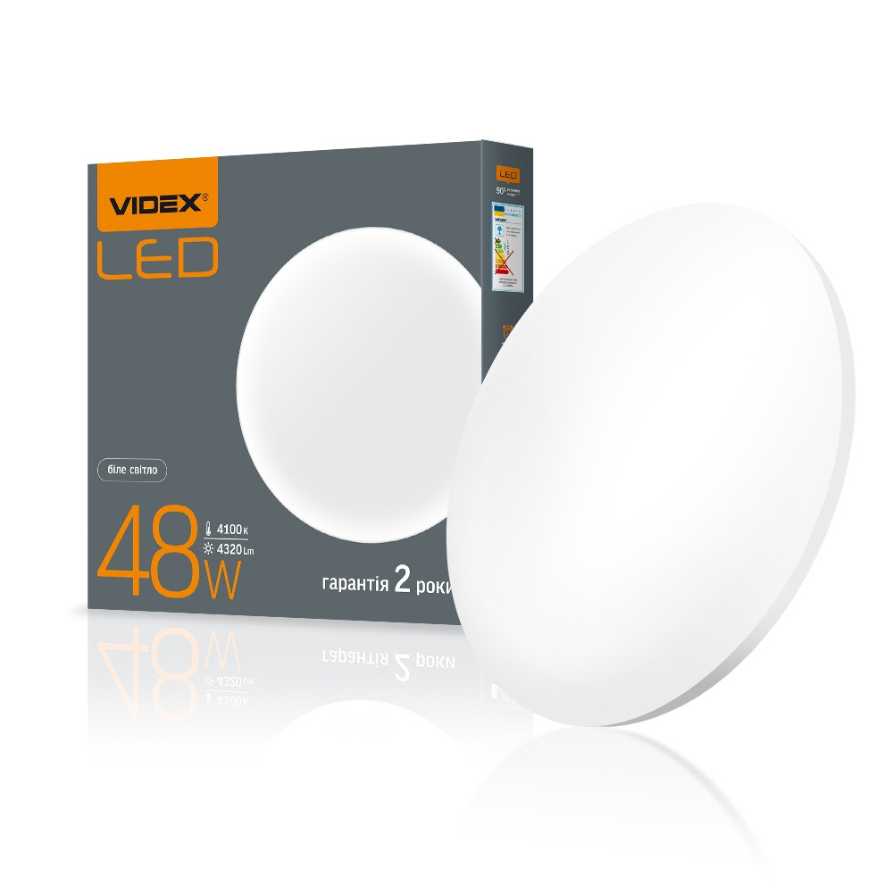 LED світильник настінно-стельовий Круглий VIDEX 72 W 4100 K Зоряне небо, фото 1