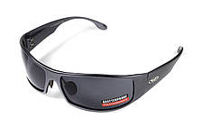 Окуляри захисні Global Vision BAD-ASS-1 GunMetal (gray) сірі в темній металевій оправі, фото 5