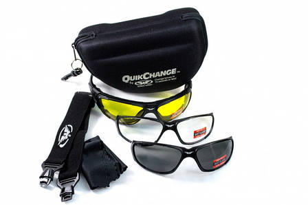 Окуляри захисні зі змінними лінзами Global Vision QuikChange Kit, фото 1