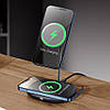 Бездротове зарядний пристрій Baseus Swan 2-in-1 Magnetic 20W for iP12, Black (WXSW-D01), фото 9
