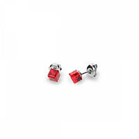 Серебряные серьги Spark со Swarovski Cube Studs Small K48414SI