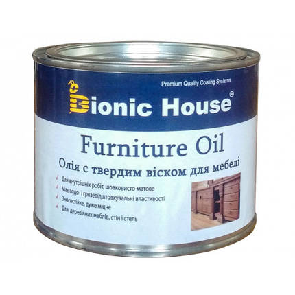 Масло для меблів Bionic House Furniture Oil всі кольори 0.5л, фото 1
