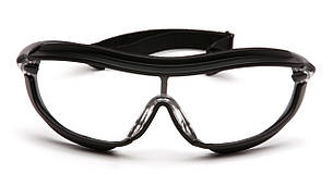 Окуляри захисні з ущільнювачем Pyramex XS3 Plus (clear) Anti-Fog, прозорі, фото 3