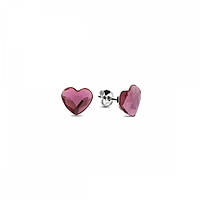 Серебряные серьги Spark со Swarovski Heart Studs K2808AP