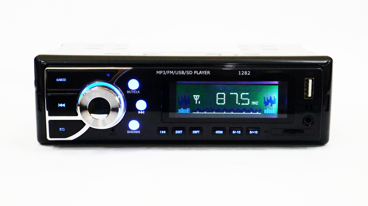Автомагнітола 1282 ISO — MP3+FM+USB+microSD-карта!
