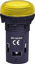 Лампа сигнальна LED матова ECLI-024C-Y 24V AC/DC (жовта)