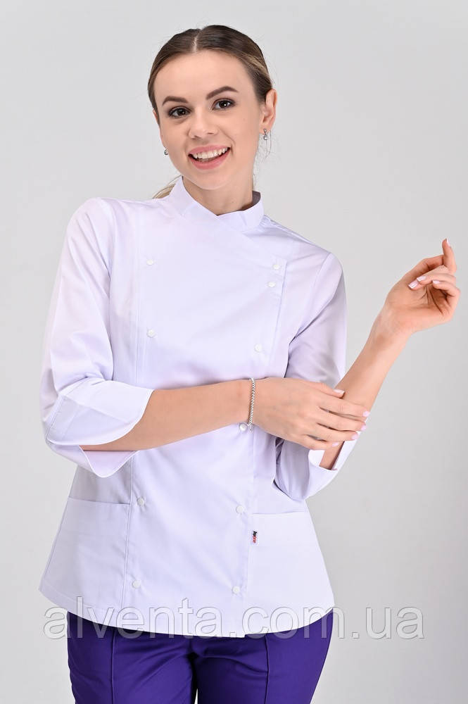 Китель (куртка) кухаря Бордо 2 білий