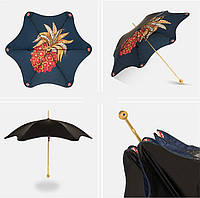 Женский стильный зонт трость полуавтомат в расцветках с ручкой животных, зонтики, зонт водонепроницаемый принт 1