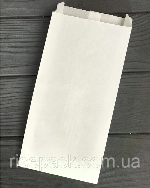 Пакет паперовий білий 20х40 см