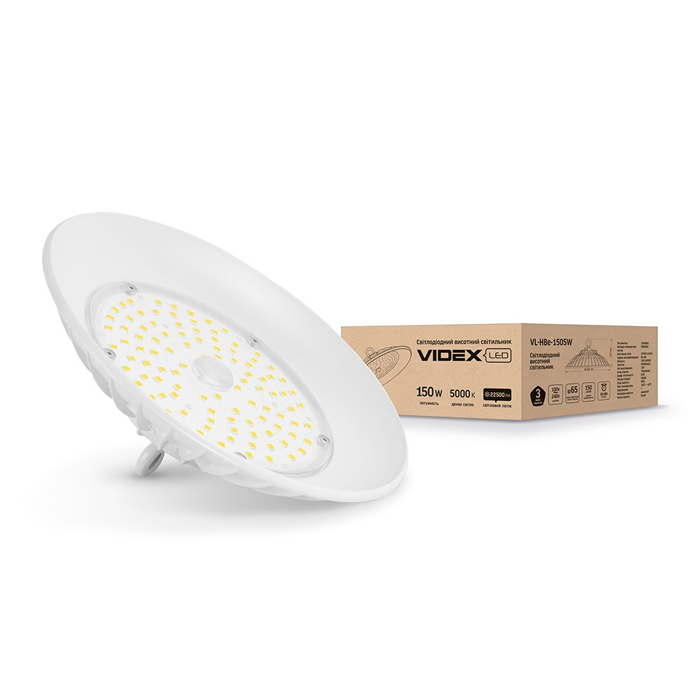 LED світильник висотний Хайбі VIDEX 150W 5000K білий